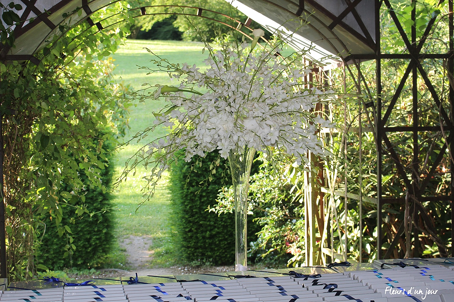 mariage château de Vallery décoration florale fleurs mariage décoratrice fleuriste fleurs d'un jour