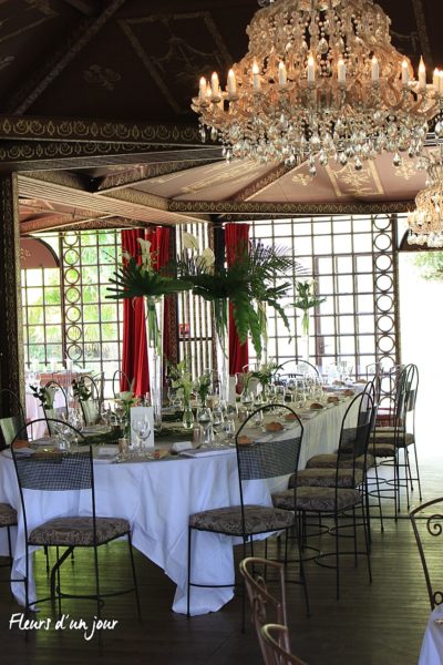 Salon des musiques Centre de table mariage Chateau de Vallery Décoration mariage Décoration florale mariage Fleurs mariage Fleurs d'un jour
