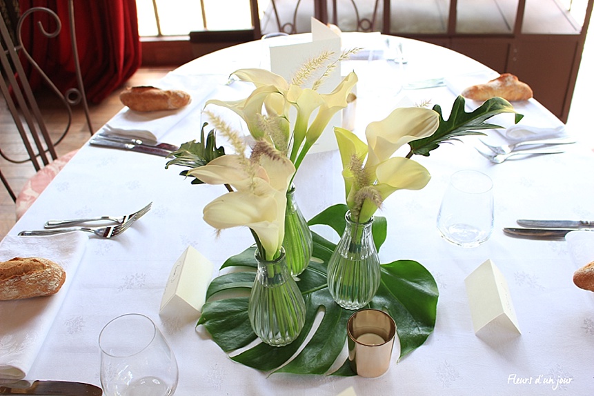 Salon des musiques Centre de table mariage Chateau de Vallery Décoration mariage Décoration florale mariage Fleurs mariage Fleurs d'un jour
