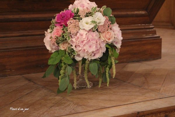 mariage église de Vallery Chateau de Vallery Mariage décoration florale fleurs mariage fleuriste fleurs d'un jour